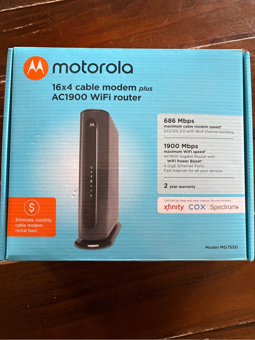 Motorola MG7550 WiFi Router / Modem